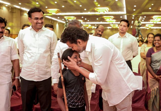 TVK chief Vijay makes string of promises for women, gold for marriage, monthly aid of Rs 2,500